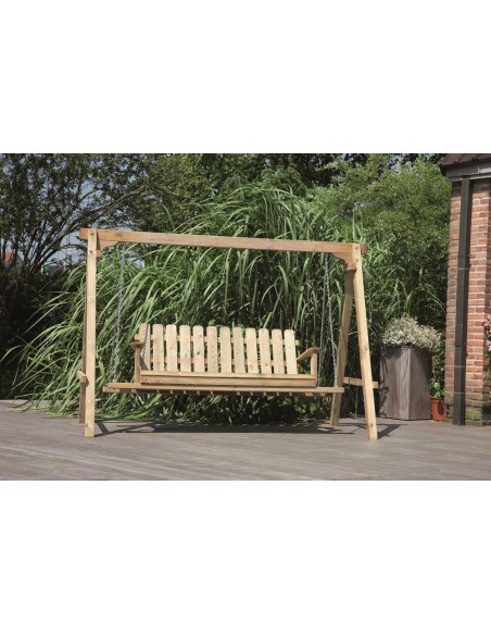 Banc hamac à balancelle en bois | Distri Buggy