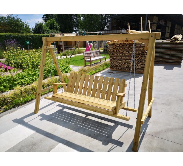 Banc hamac à balancelle en bois | Distri Buggy 2