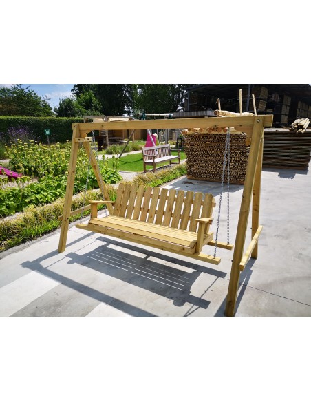 Banc hamac à balancelle en bois | Distri Buggy