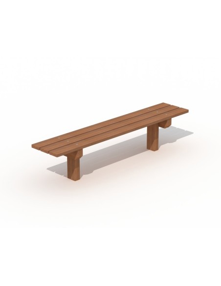 Banc extérieur en bois de 2 mètres sans dossier | Distri Buggy