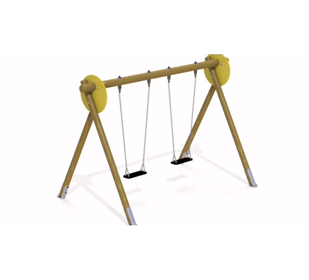 Petite balançoire en mélèze pour aire de jeux | Distri Buggy 2