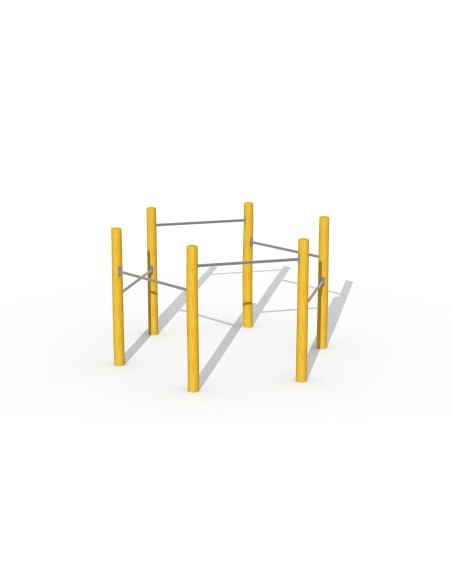Barre fixe hexagonale en robinier | Distri Buggy | Distri Buggy
