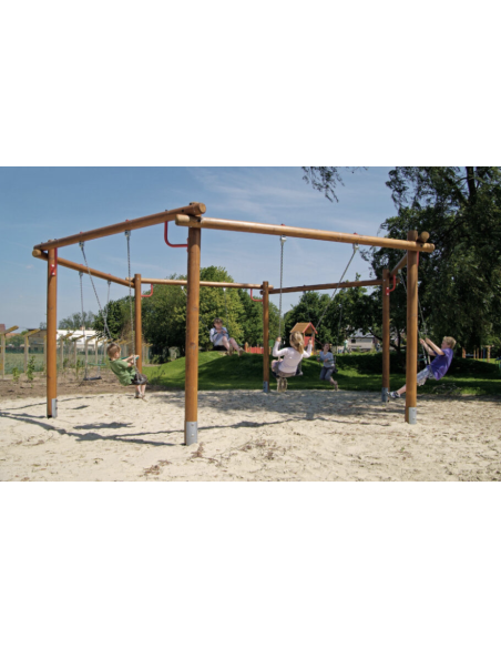 Balançoire Hexagonale siege avec arceaux de sécuité | Distri Buggy