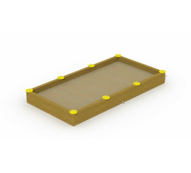 Bac à sable en poutres (rectangulaire) E1836 2