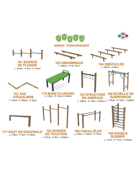Trim Trail parcours de santé adulte | Distri Buggy