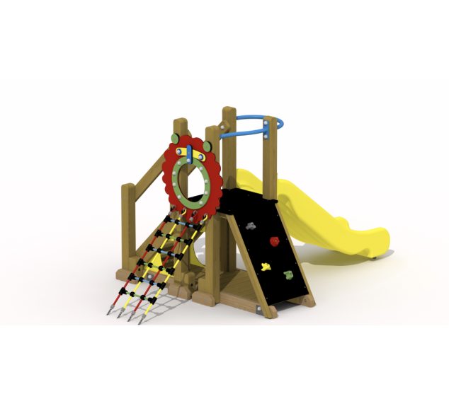 Le Roi Lion, toboggan en bois pour enfants | Distri Buggy 2