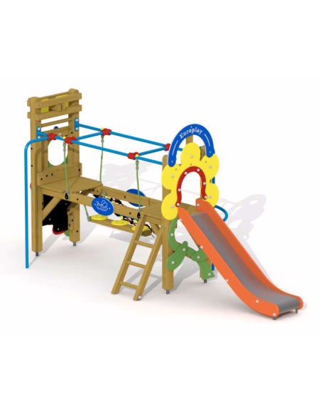 Grand toboggan Paradisio en bois pour aire de jeux | Distri Buggy