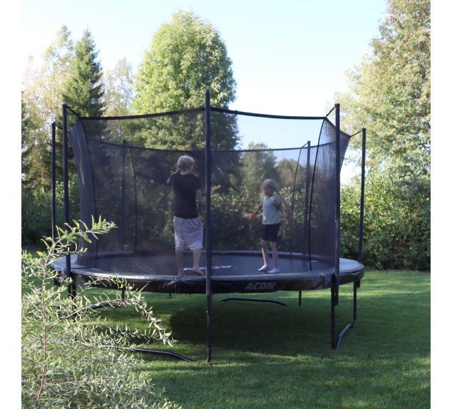 Trampoline rond avec filet et échelle Gen. 2.0 ACON | Distri Buggy