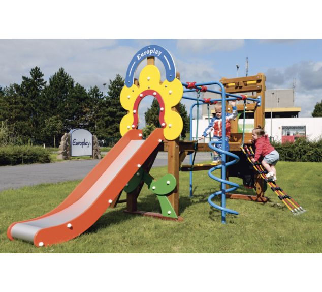 Grand toboggan Paradisio en bois pour aire de jeux | Distri Buggy