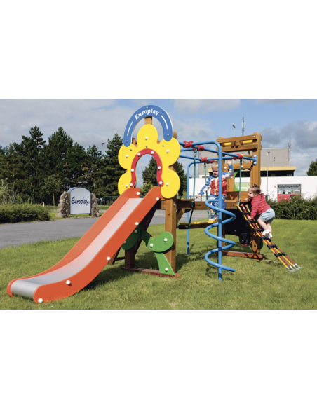 Grand toboggan Paradisio en bois pour aire de jeux | Distri Buggy