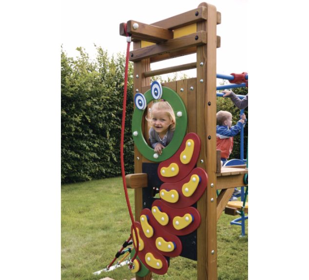 Grand toboggan Paradisio en bois pour aire de jeux | Distri Buggy