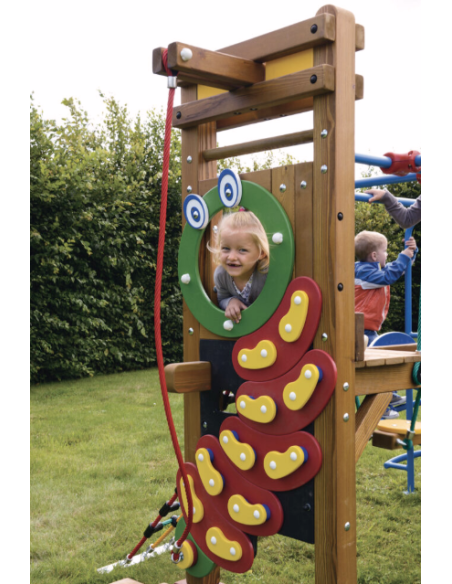 Grand toboggan Paradisio en bois pour aire de jeux | Distri Buggy