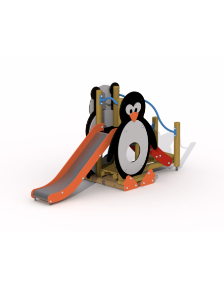 Happy Duo, toboggan double pour aire de jeux | Distri Buggy