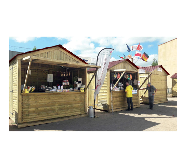 Abri de jardin Bois , Labaume, 2 m x  2,97 m x  2,95 m 2