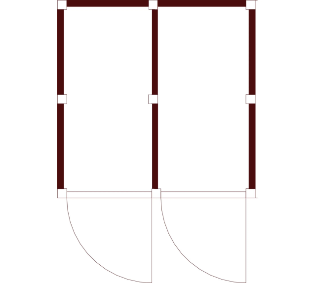 Abri jardin bois 2 compartiments | Distri Buggy