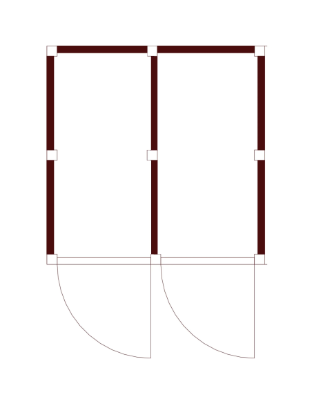 Abri jardin bois 2 compartiments | Distri Buggy