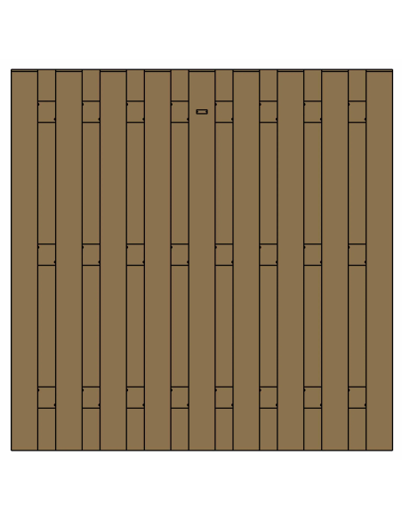 Panneau Bois Simoun en Pin, 1,80 m x  1,80 m x  57 mm