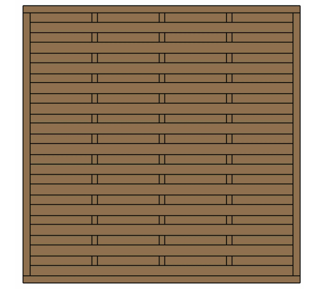 Panneau Aquilon en Pin, 1,80 m x  1,80 m x  46 mm