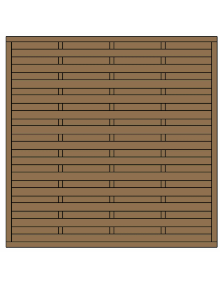 Panneau Aquilon en Pin, 1,80 m x  1,80 m x  46 mm