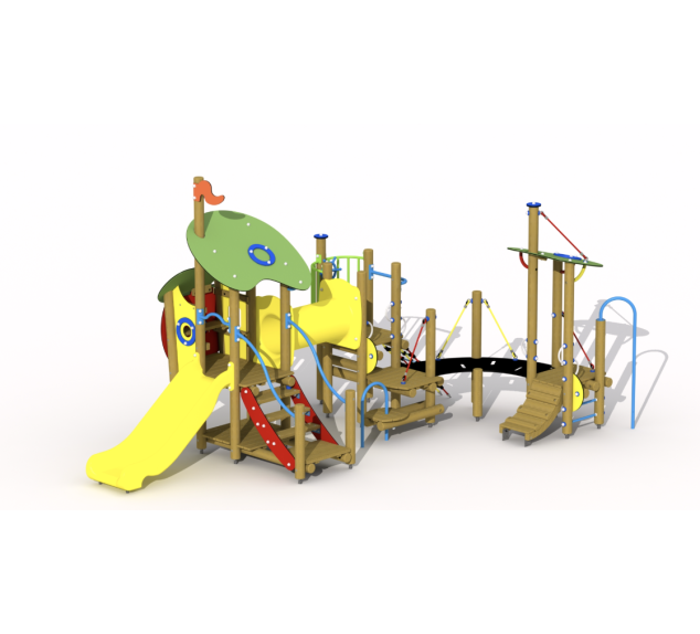 Merlin l'enchanteur, aire de jeux multi-activités | Distri Buggy