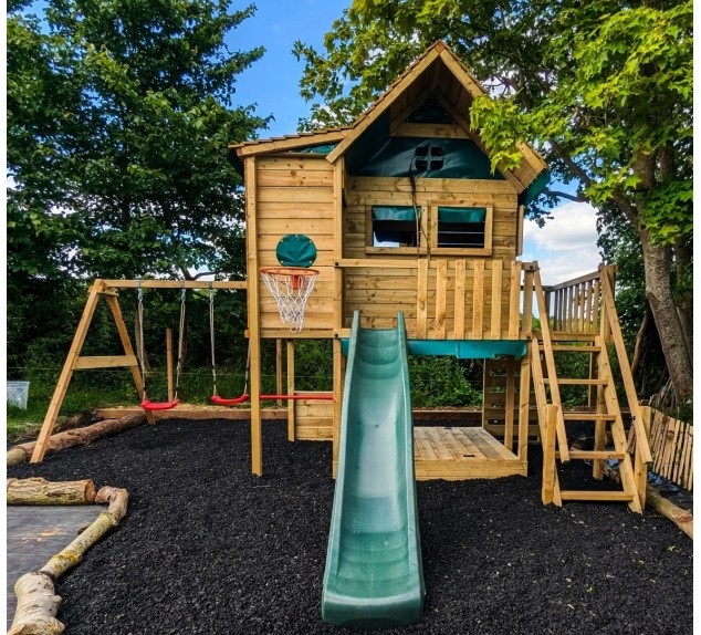 Cabane enfant sur pilotis Wickey Smart GreenHouse | Distri Buggy