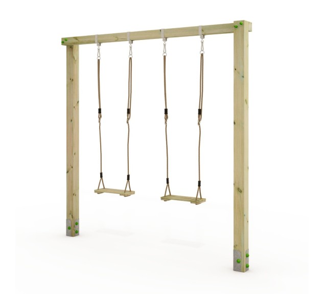 Balançoire Wickey Prime Aero Star avec siège de balançoire en bois