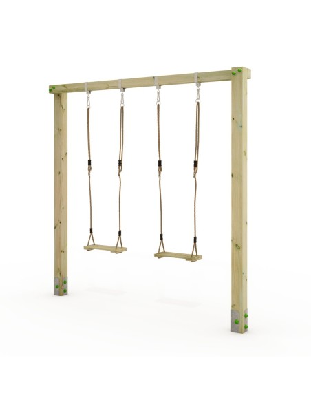 Balançoire Wickey Prime Aero Star avec siège de balançoire en bois