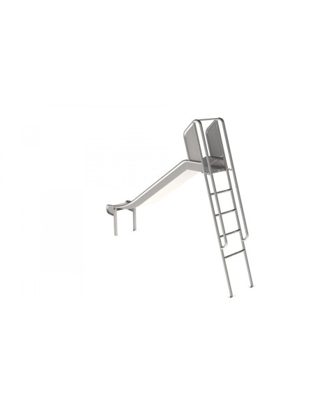Toboggan avec échelles en acier inoxydable