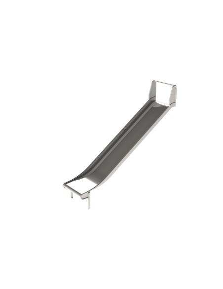 Toboggan Inox 1000mm avec joues et barre de maintien