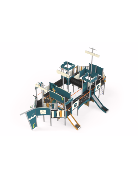 Navire M,  aire de jeux bateau | Distri Buggy