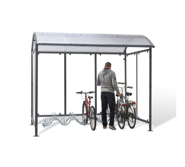 Abri vélos Dôme Mottez B814C à éclairage solaire | Distri Buggy