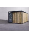 abri sécurisé 3 x 5 m acier et bois