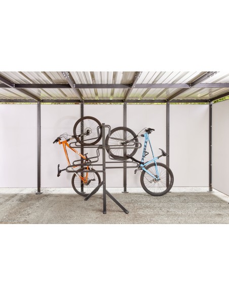 Support mural coulissant 5 vélos Mottez M045C | Distri Buggy
