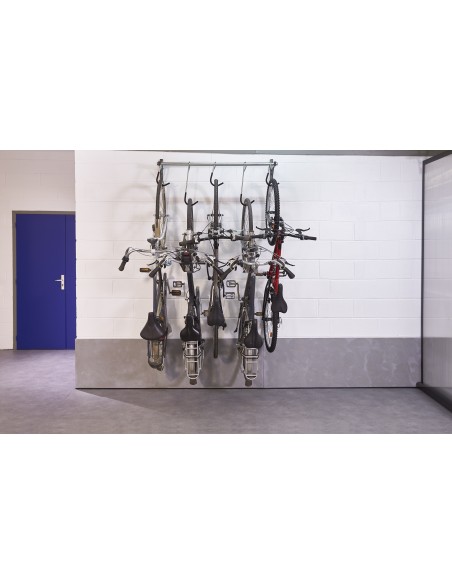 Support mural coulissant 5 vélos Mottez M045C | Distri Buggy