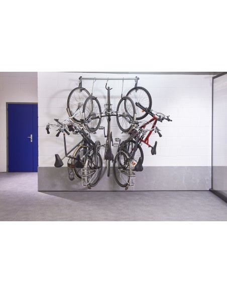 Support mural coulissant 5 vélos Mottez M045C | Distri Buggy