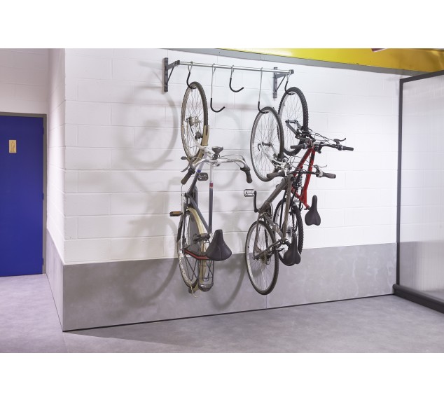 Support mural coulissant 5 vélos Mottez M045C | Distri Buggy