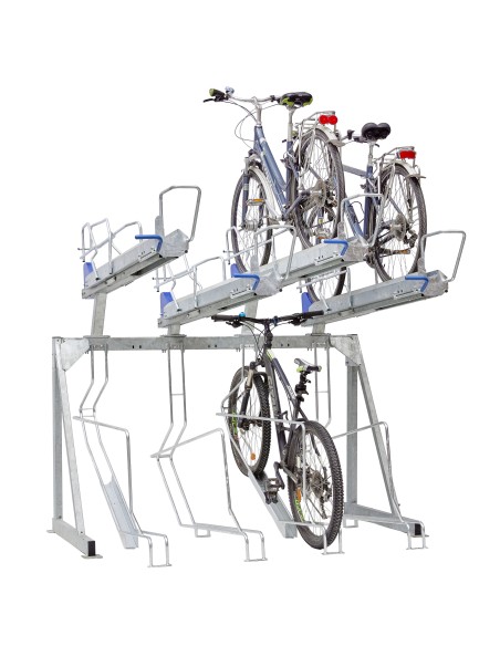 Range 8 vélos ascenseur 2 niveaux Mottez M096V | Distri Buggy