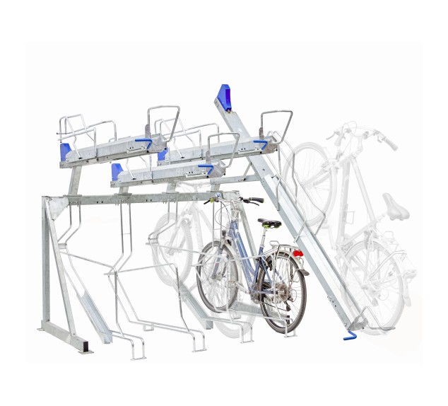 Range 8 vélos ascenseur 2 niveaux Mottez M096V | Distri Buggy