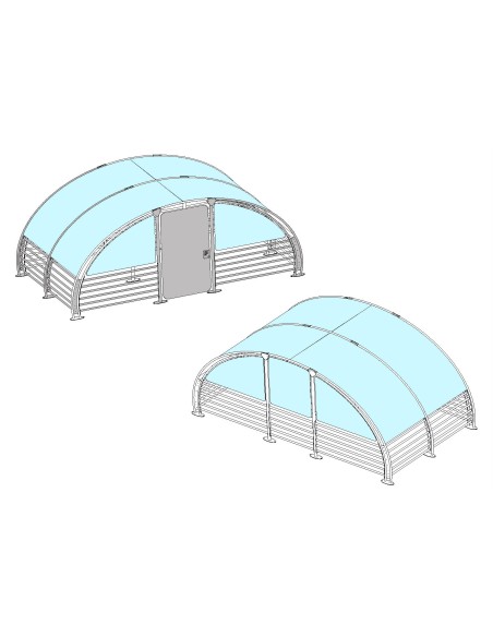 Enceinte sécurisée 12 vélos M026V | Distri Buggy