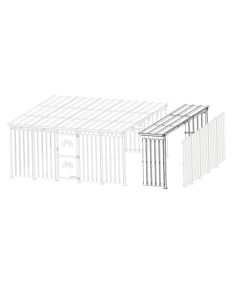 Extension abri Cubic sécurisé M107VSUITB | Distri Buggy