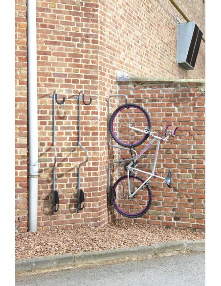 Crochet mural vélo avec antivol B123P | Distri Buggy