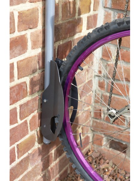 Crochet mural vélo avec antivol B123P | Distri Buggy