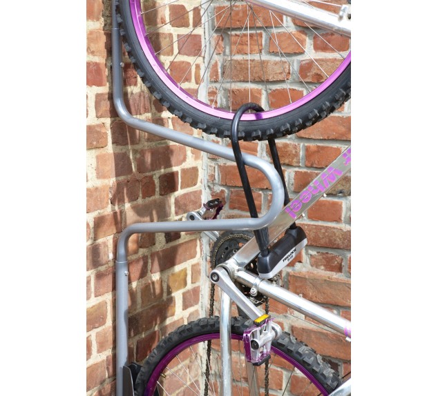 Crochet mural vélo avec antivol B123P | Distri Buggy