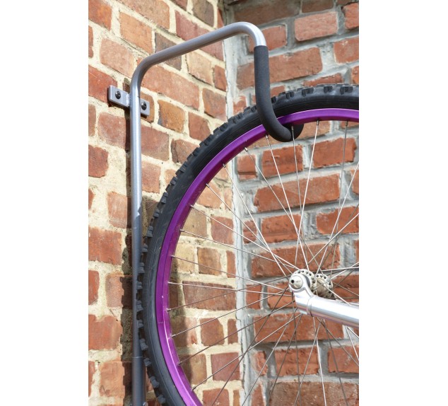 Crochet mural vélo avec antivol B123P | Distri Buggy