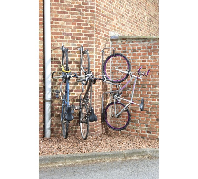 Crochet mural vélo avec antivol B123P | Distri Buggy