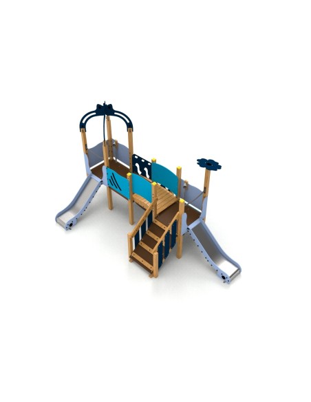 Combiné tour et toboggan pour collectivités | Distri Buggy