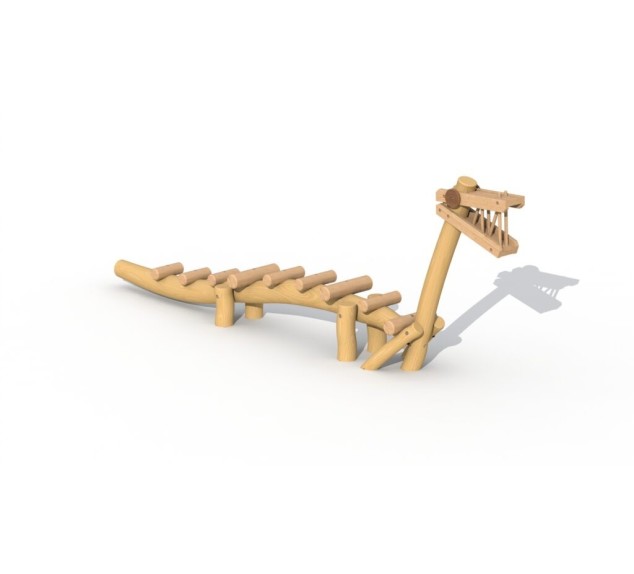 Dragon en robinier pour aire de jeux | Distri Buggy