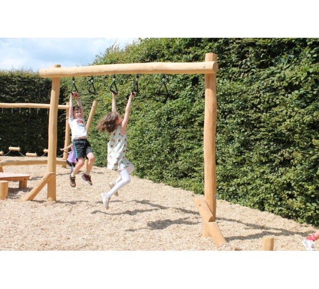 Aire de jeux en Robinier, module de motricité | Distri Buggy