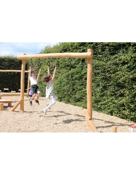 Aire de jeux en Robinier, module de motricité | Distri Buggy