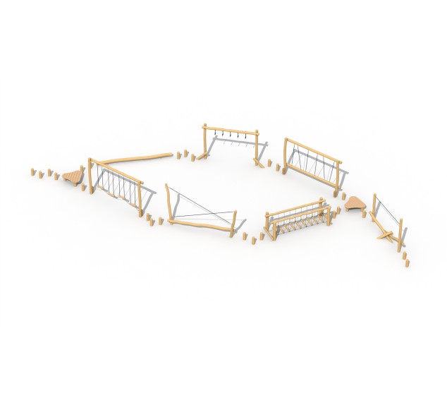 Parcours acrobatique en robinier Type A | Distri Buggy